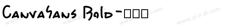 CanvaSans Bo1d字体转换